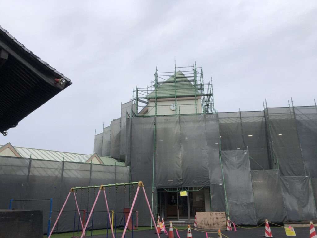 某所保育園改修用足場